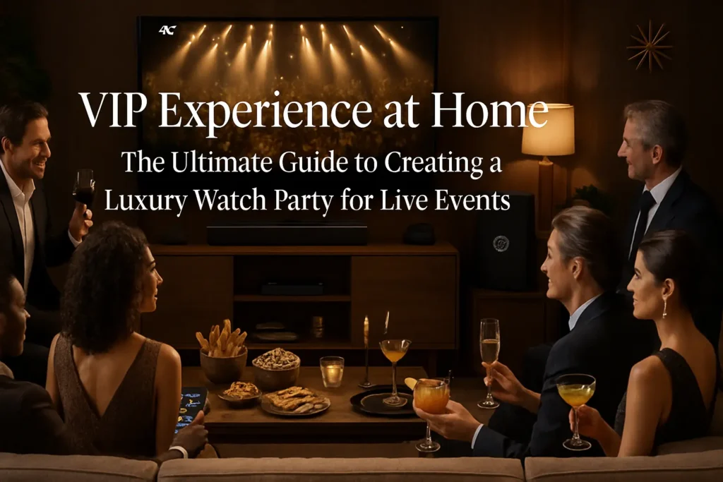 Creating a Luxury Watch Party for Live Events at Home