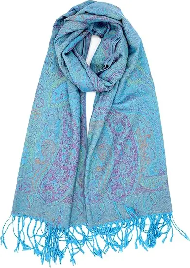 Achillea Reversible Paisley Pashmina Rave Scarf