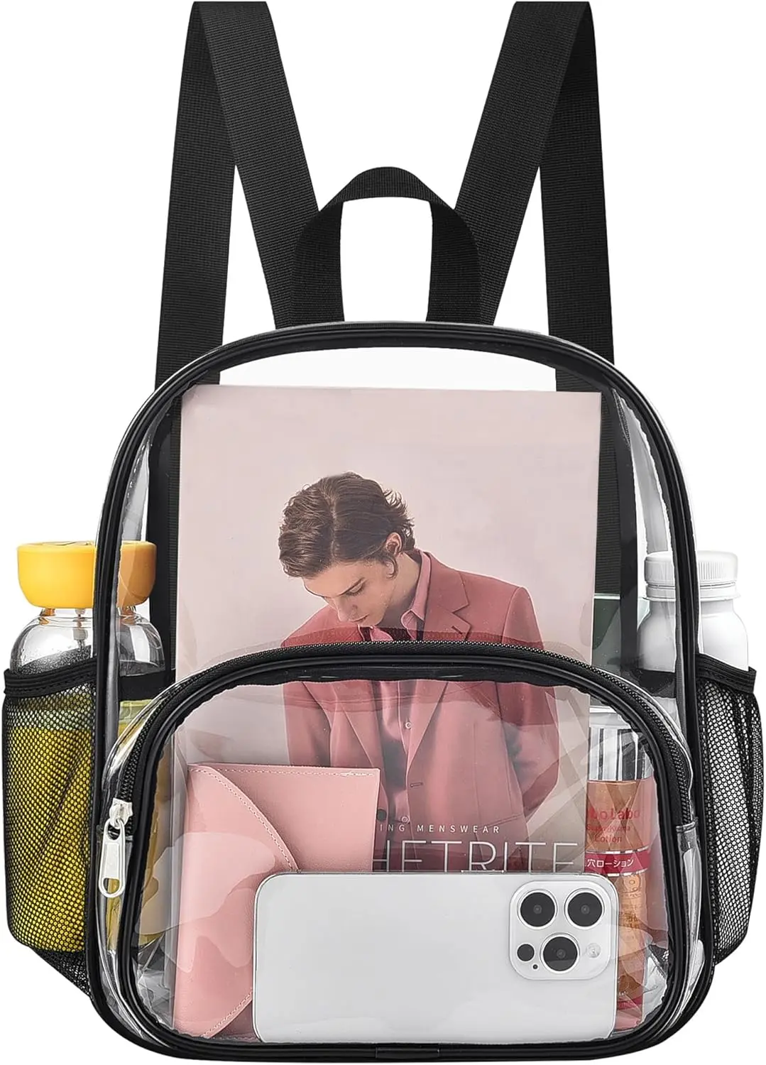 Busiuw Clear Backpack for Stadium Events Clear Backpack