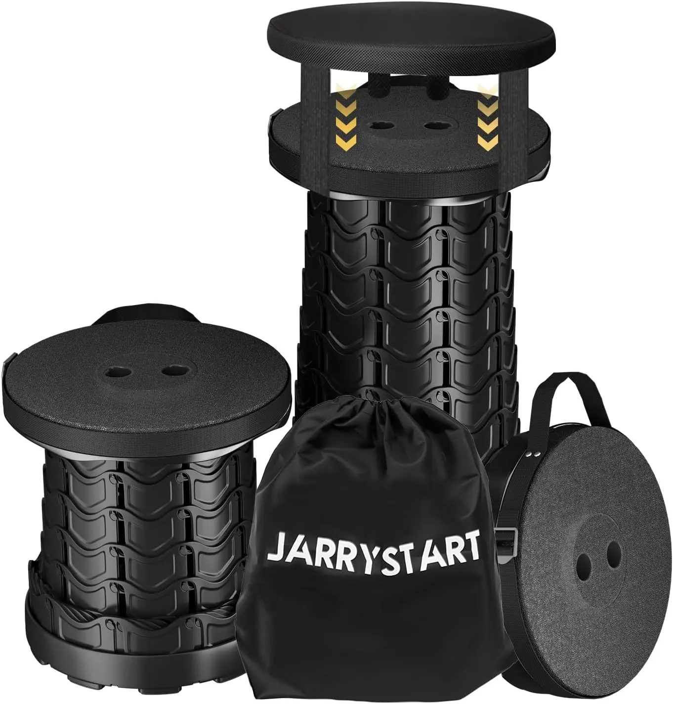 Upgraded Collapsible Stool with Detachable Cushion