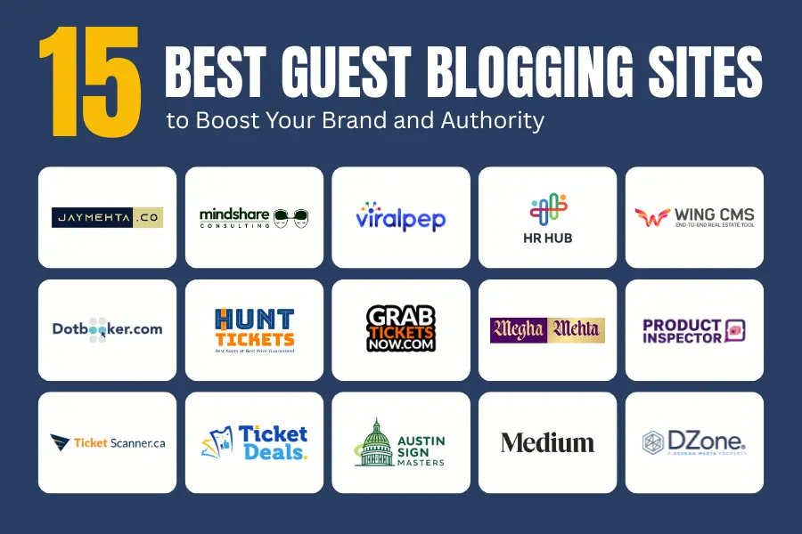 15 Best Guest Blogging Sites for Event Marketers and Entertainment Insiders DotBooker