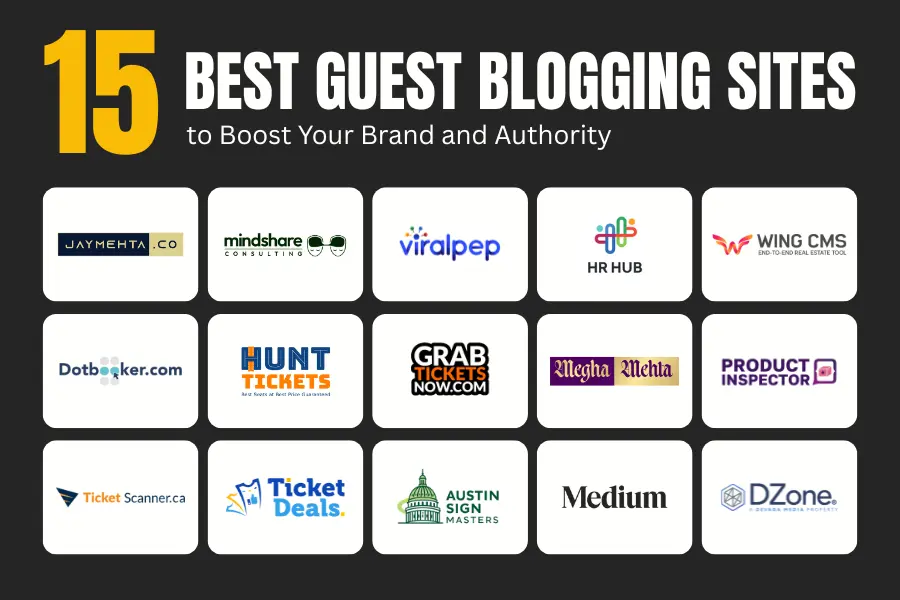 15 Best Guest Blogging Sites for Event Marketers and Entertainment Insiders Medium