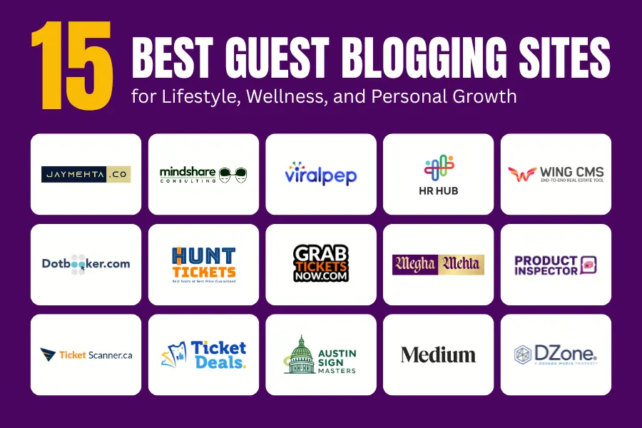 15 Best Guest Blogging Sites for Event Marketers and Entertainment Insiders Megha Mehta