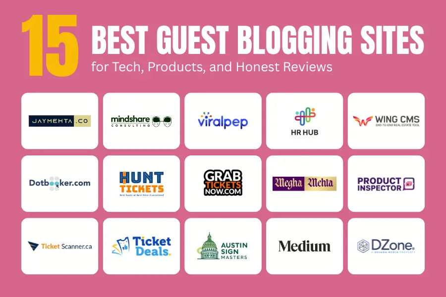 15 Best Guest Blogging Sites for Event Marketers and Entertainment Insiders Product Inspector