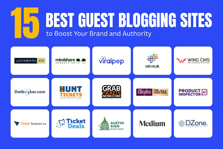 15 Best Guest Blogging Sites for Event Marketers and Entertainment Insiders Viralpep